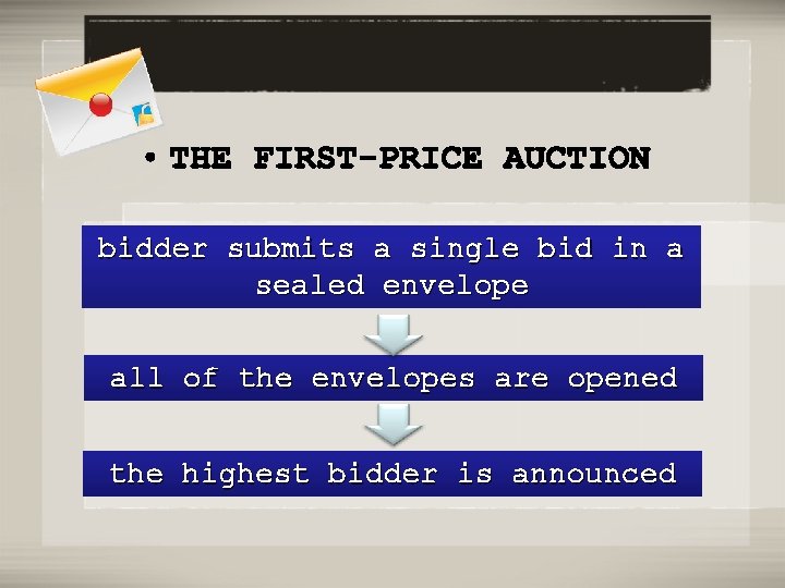 bidder submits a single bid in a sealed envelope all of the envelopes are