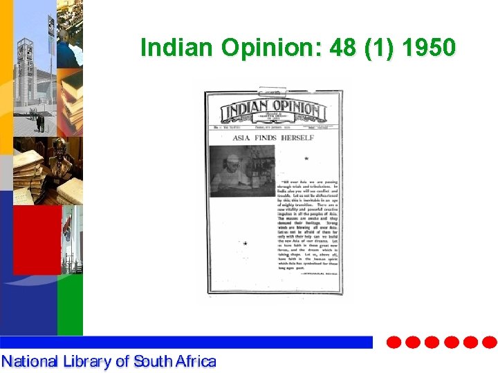 Indian Opinion: 48 (1) 1950 
