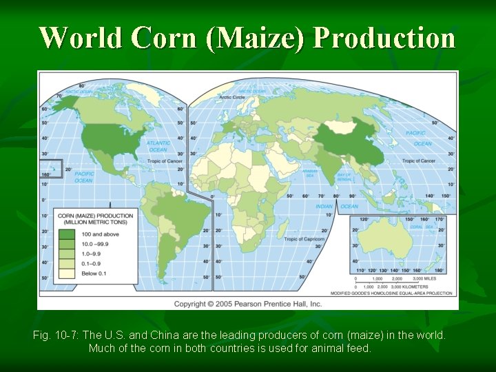 World Corn (Maize) Production Fig. 10 -7: The U. S. and China are the