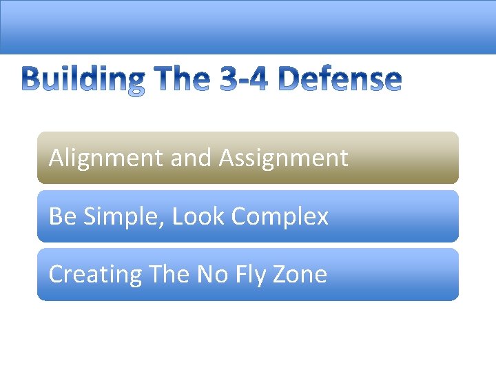 Alignment and Assignment Be Simple, Look Complex Creating The No Fly Zone 