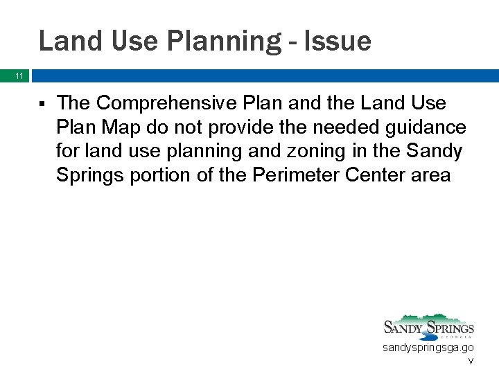 Land Use Planning - Issue 11 § The Comprehensive Plan and the Land Use