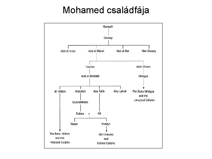 Mohamed családfája 