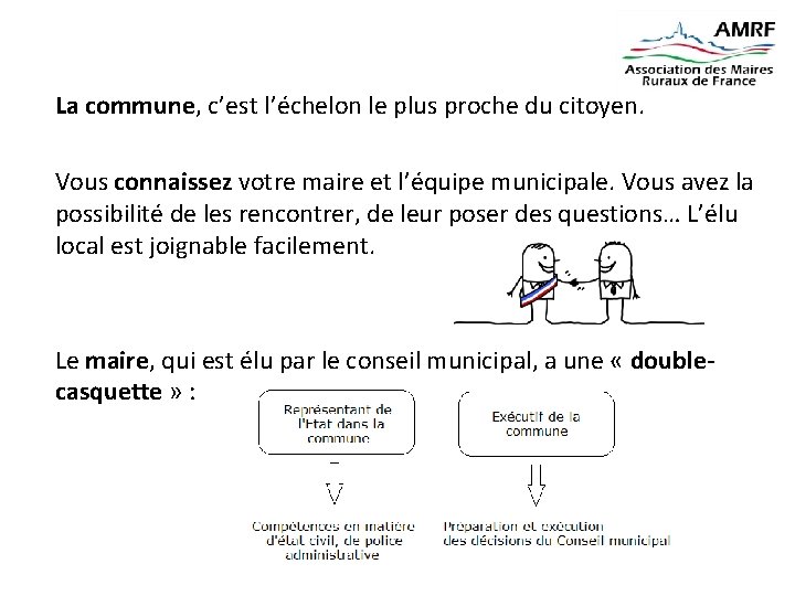 La commune, c’est l’échelon le plus proche du citoyen. Vous connaissez votre maire et