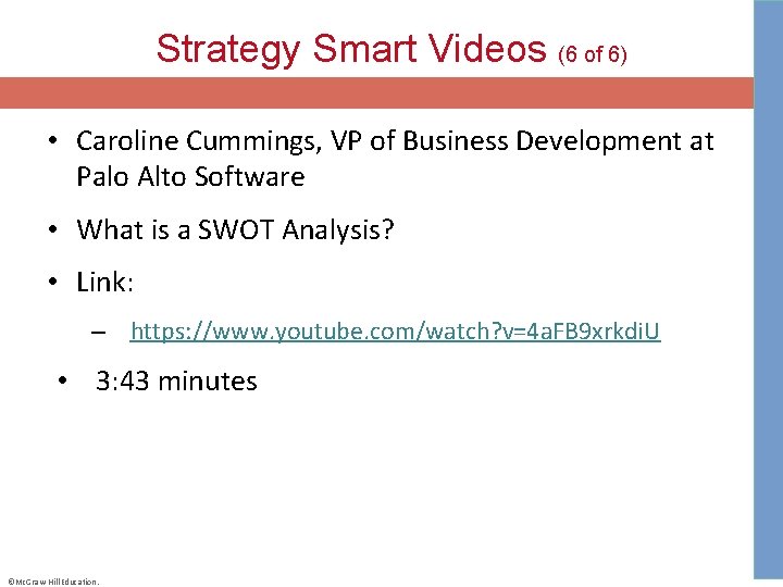 Strategy Smart Videos (6 of 6) • Caroline Cummings, VP of Business Development at