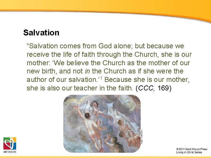 Salvation Image in public domain “Salvation comes from God alone; but because we receive