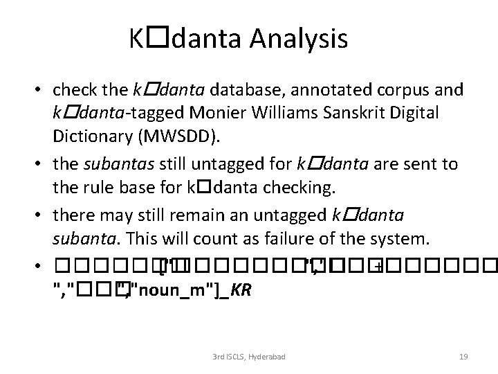 K danta Analysis • check the k danta database, annotated corpus and k danta-tagged