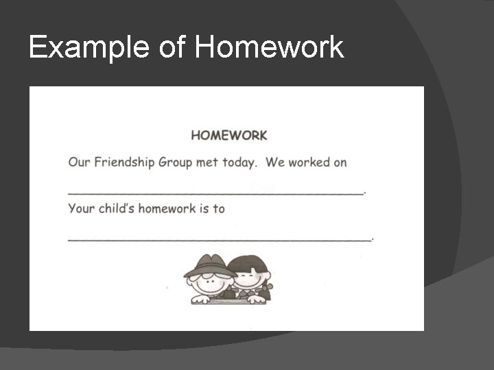 Example of Homework 