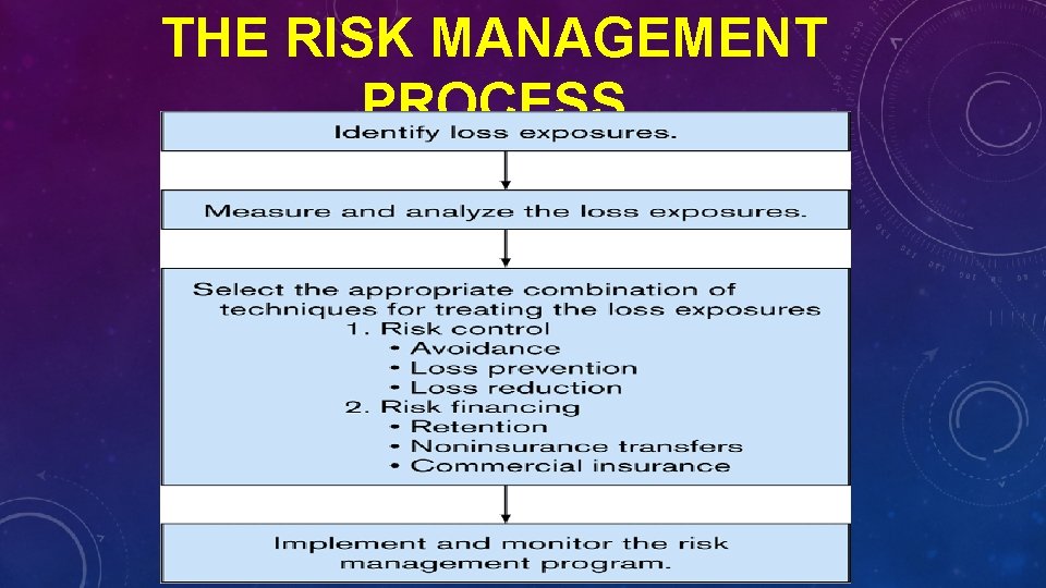 THE RISK MANAGEMENT PROCESS 