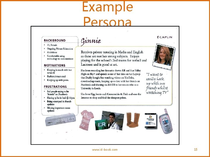 Example Persona www. id-book. com 15 