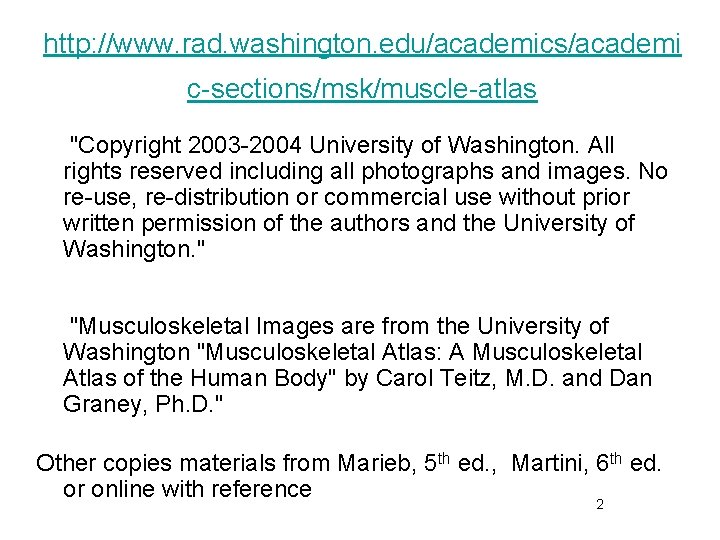 http: //www. rad. washington. edu/academics/academi c-sections/msk/muscle-atlas "Copyright 2003 -2004 University of Washington. All rights