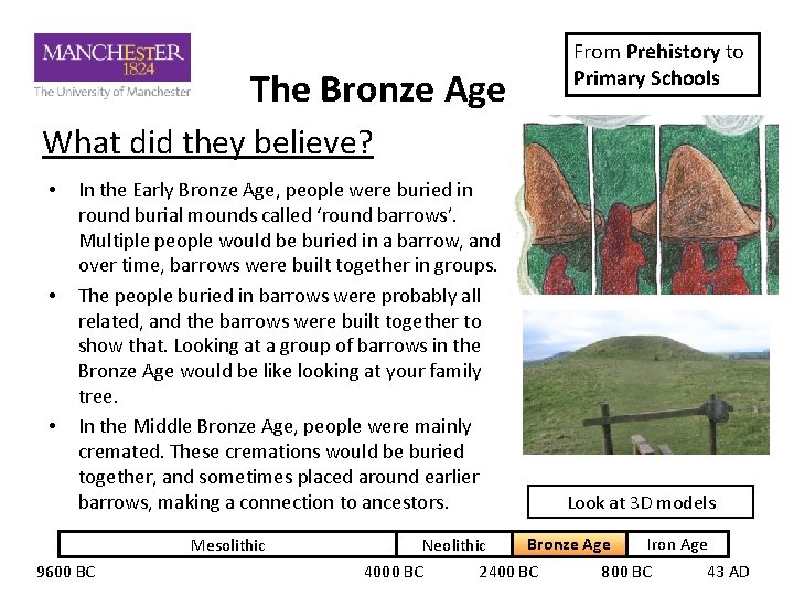 The Bronze Age From Prehistory to Primary Schools What did they believe? • •