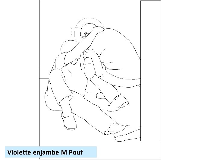 Violette enjambe M Pouf 