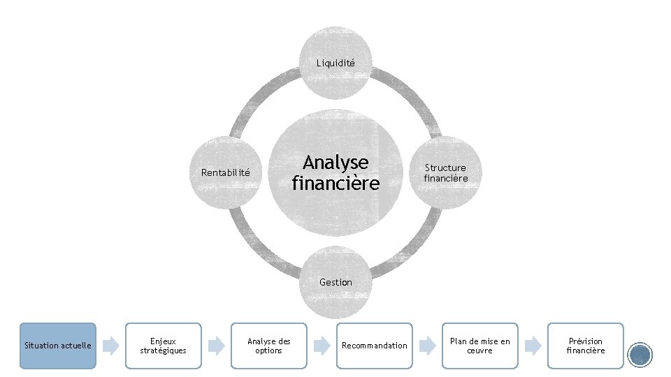 Liquidité Rentabilité Analyse financière Structure financière Gestion Situation actuelle Enjeux stratégiques Analyse des options