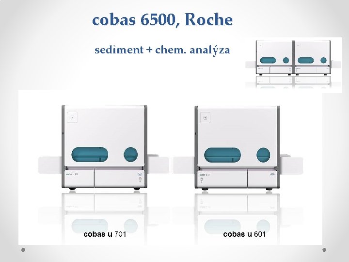 cobas 6500, Roche sediment + chem. analýza cobas 6500, Roche sediment + chem. analýza