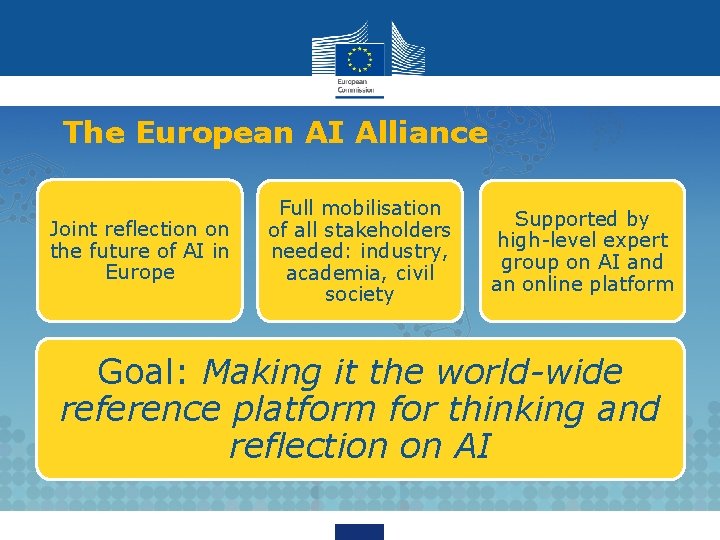 The European AI Alliance Joint reflection on the future of AI in Europe Full