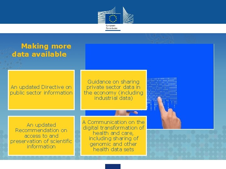 Making more data available An updated Directive on public sector information Guidance on sharing