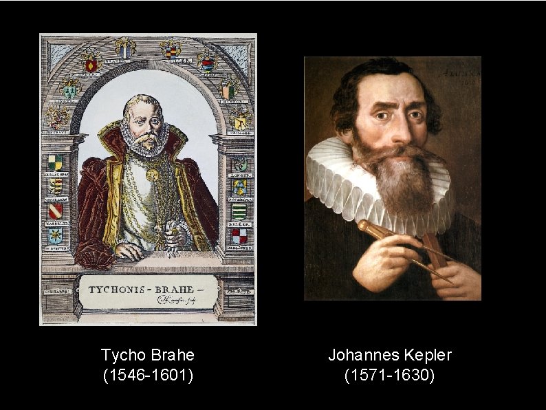 Tycho Brahe (1546 -1601) Johannes Kepler (1571 -1630) 