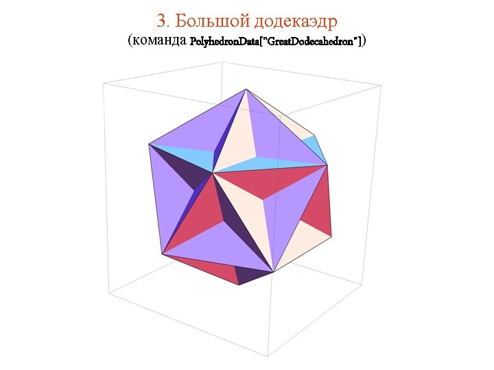 3. Большой додекаэдр (команда Polyhedron. Data["Great. Dodecahedron"]) 
