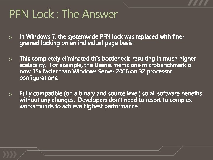 PFN Lock : The Answer > > > 