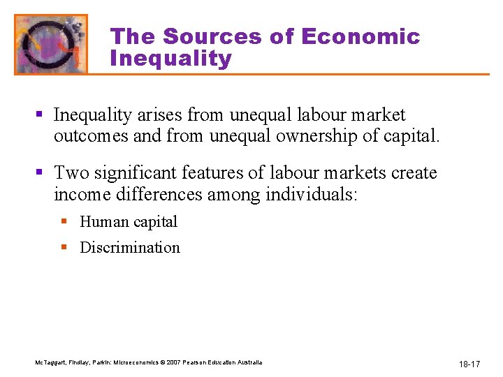 The Sources of Economic Inequality § Inequality arises from unequal labour market outcomes and