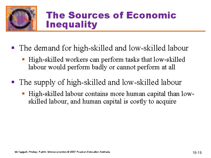 The Sources of Economic Inequality § The demand for high-skilled and low-skilled labour §