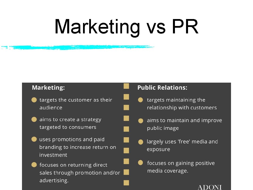 Marketing vs PR 