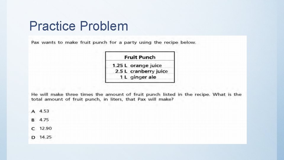 Practice Problem 