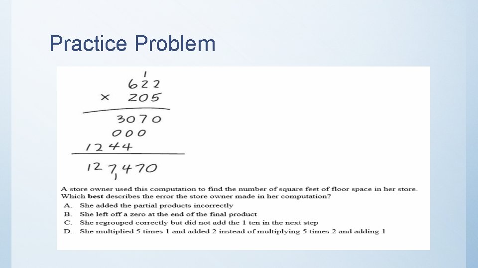 Practice Problem 