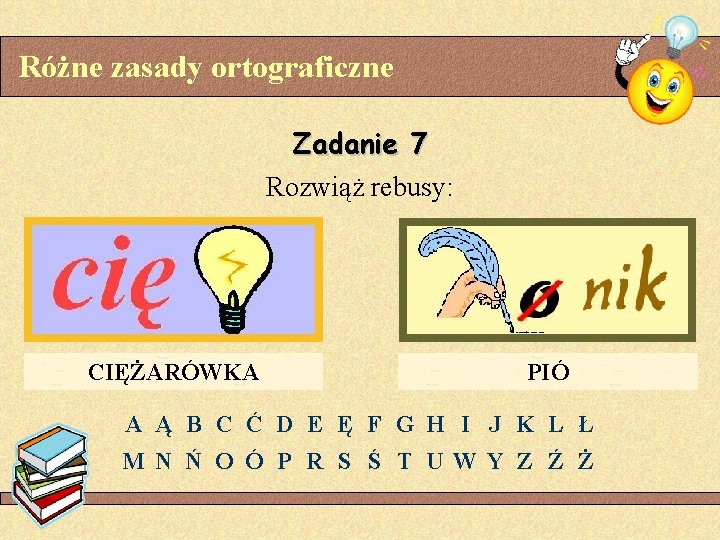 W Kąciku Ortograficznym Klasowej Gazetki Pojawiły Się Rebusy