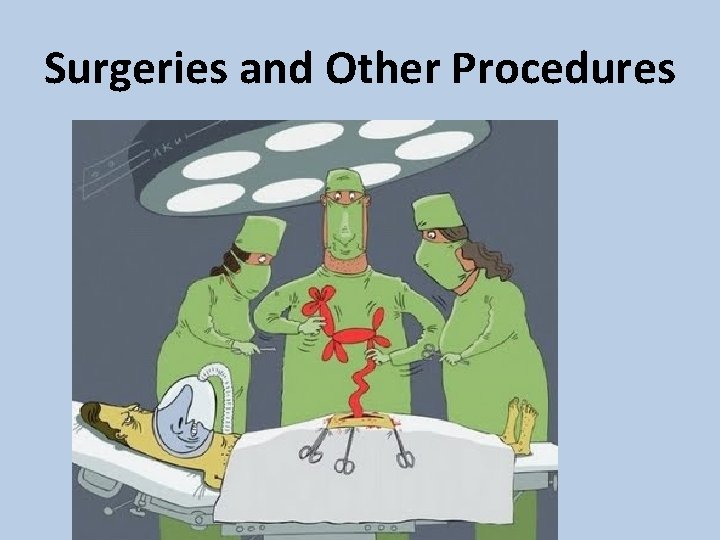 Surgeries and Other Procedures 