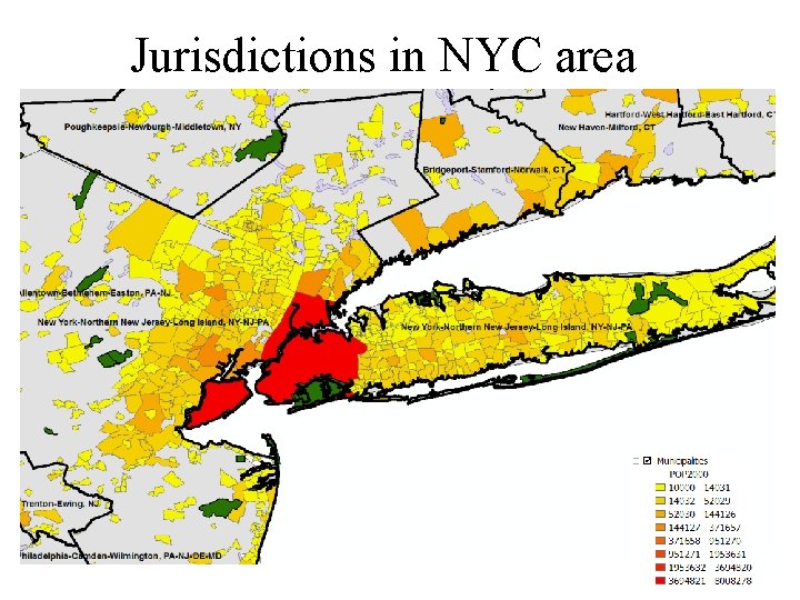 Jurisdictions in NYC area 