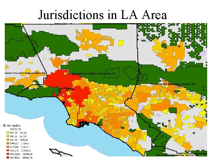 Jurisdictions in LA Area 