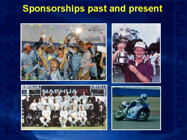 Sponsorships past and present 