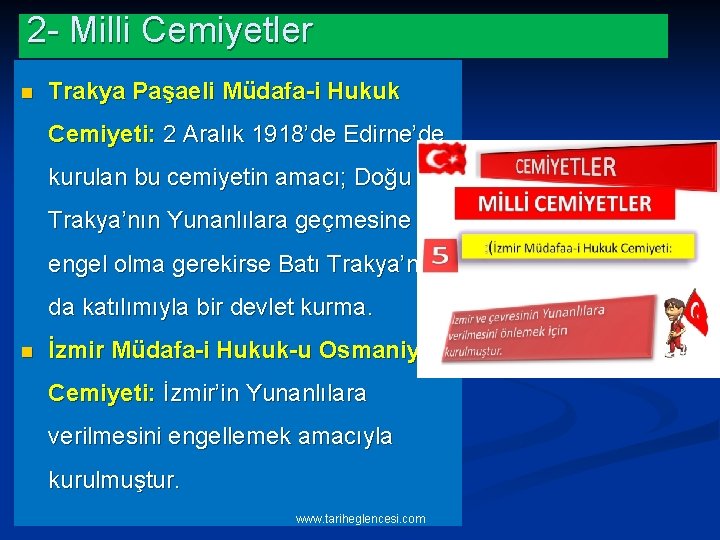 2 - Milli Cemiyetler n Trakya Paşaeli Müdafa-i Hukuk Cemiyeti: 2 Aralık 1918’de Edirne’de