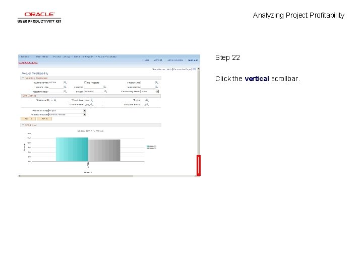 Analyzing Project Profitability Step 22 Click the vertical scrollbar. 