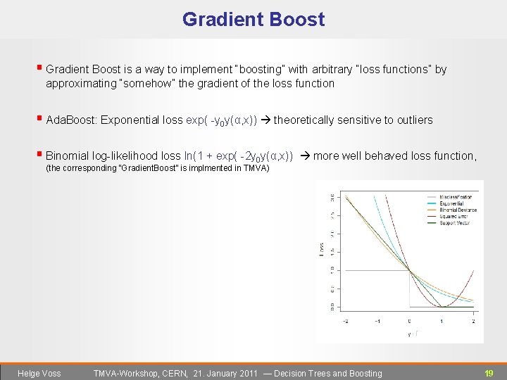 Gradient Boost § Gradient Boost is a way to implement “boosting” with arbitrary “loss