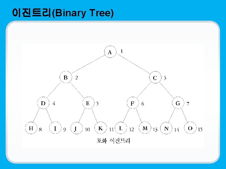 이진트리(Binary Tree) 