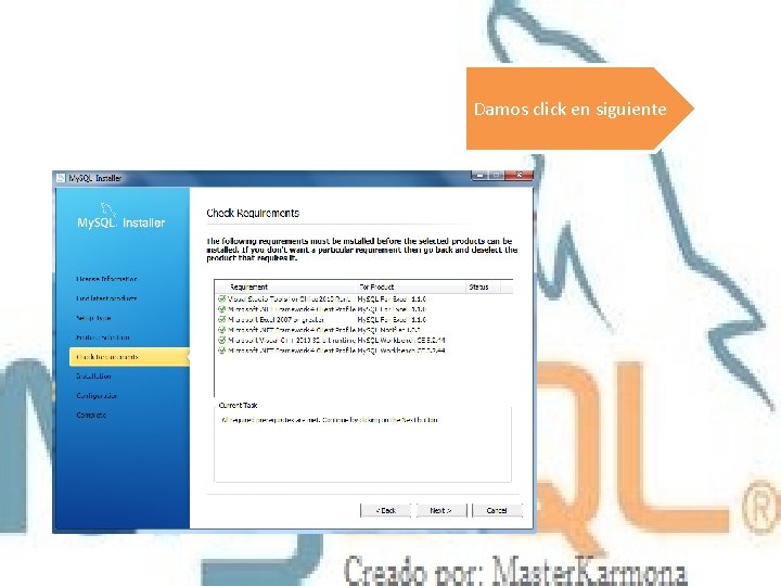 Damos click en siguiente 
