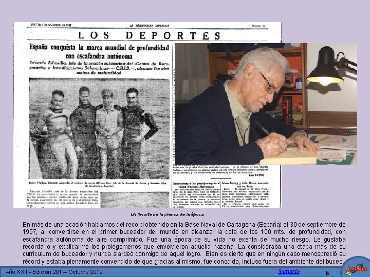 Un recorte de la prensa de la época En más de una ocasión hablamos