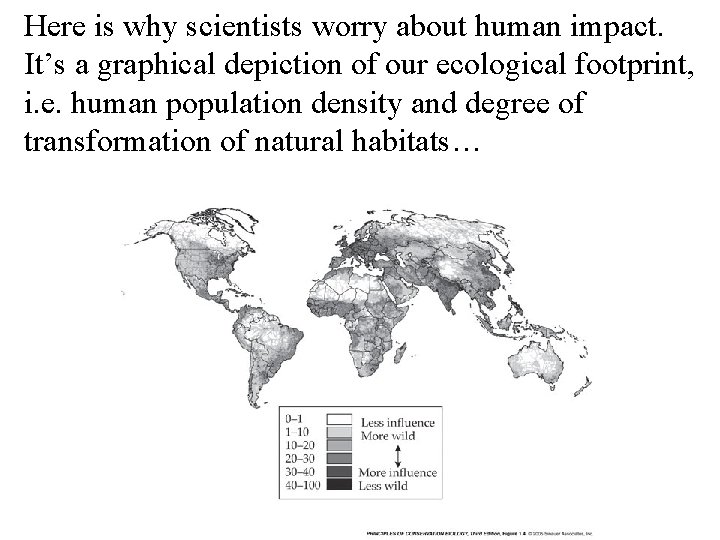 Here is why scientists worry about human impact. It’s a graphical depiction of our