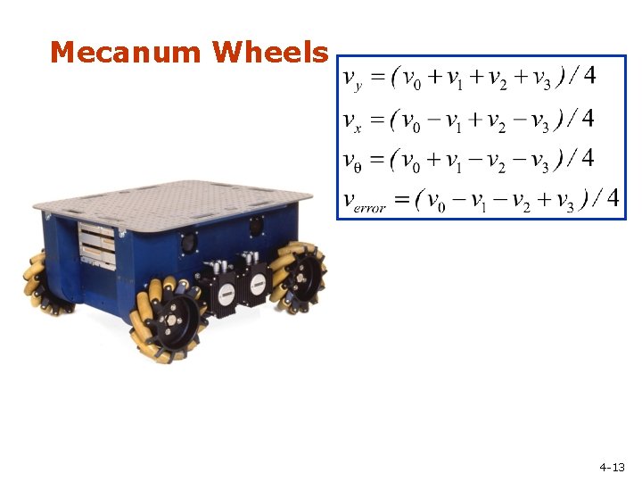 Mecanum Wheels 4 -13 