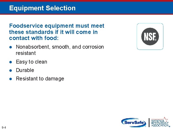 Safe Facilities and Pest Management Objectives 9 2