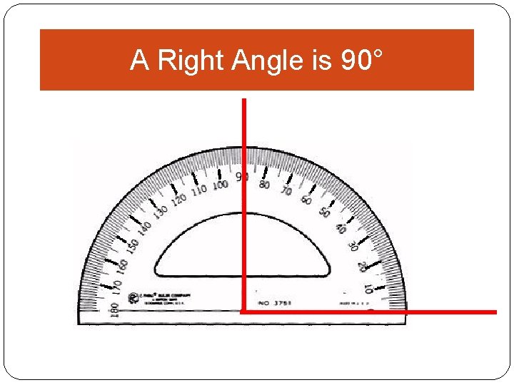 A Right Angle is 90° 