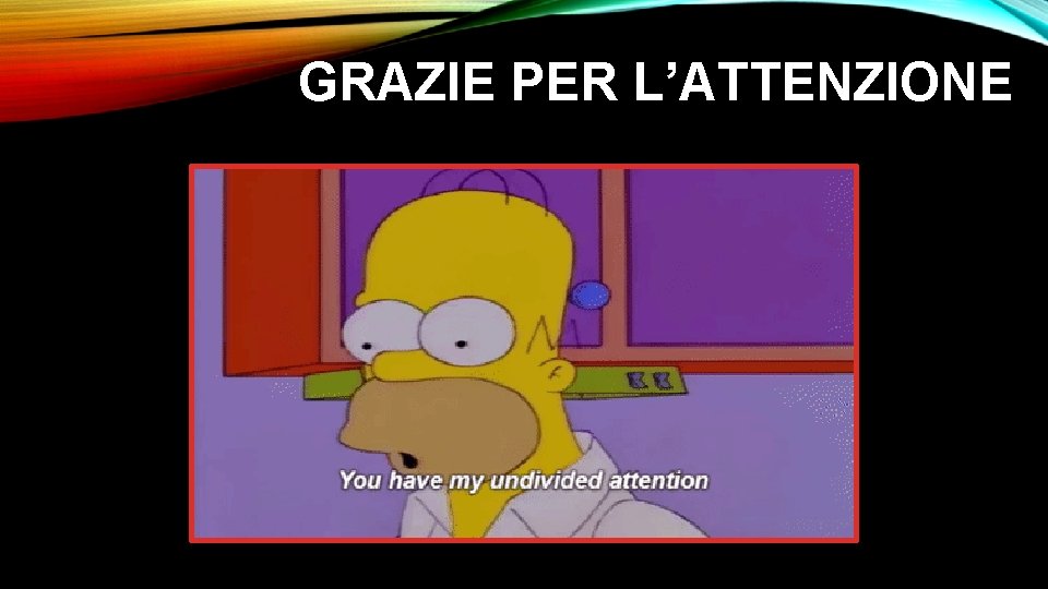 GRAZIE PER L’ATTENZIONE 