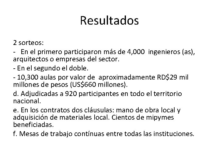 Resultados 2 sorteos: - En el primero participaron más de 4, 000 ingenieros (as),