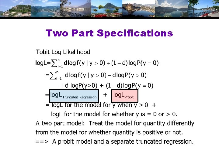 Two Part Specifications Two Part Specifications