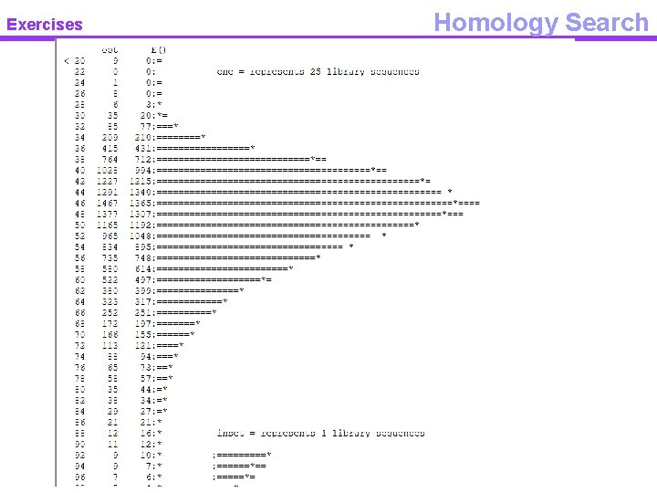 Exercises Homology Search 