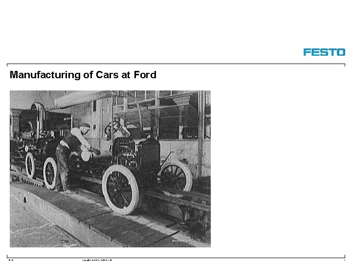 Manufacturing of Cars at Ford DC-R/ Copyright Festo Didactic Gmb. H&Co. KG 2 