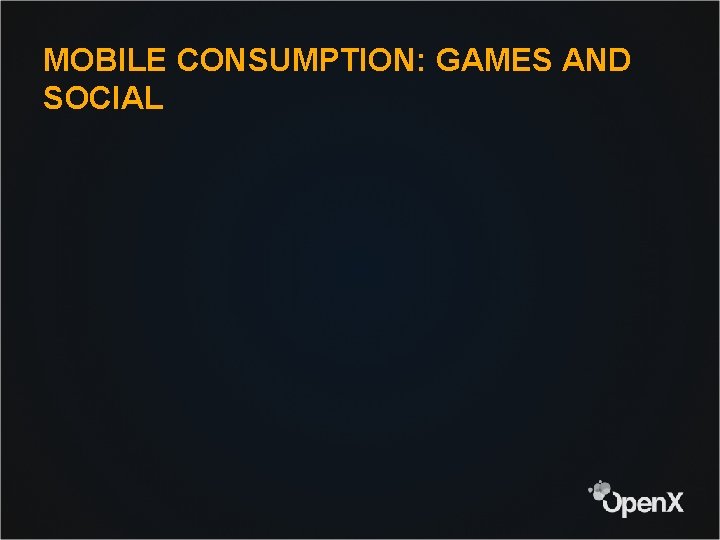 MOBILE CONSUMPTION: GAMES AND SOCIAL 
