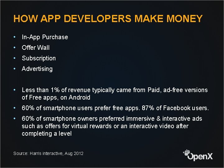 HOW APP DEVELOPERS MAKE MONEY • In-App Purchase • Offer Wall • Subscription •